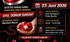 Semarak Hari Bhayangkara ke-80, Polda Banten Gelar Donor Darah dan Khitanan Gratis